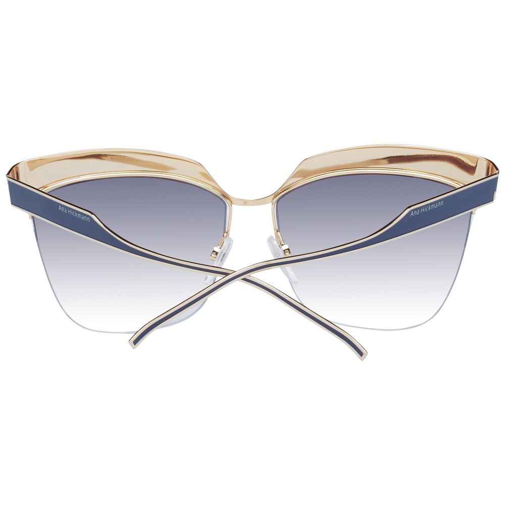 Ana Hickmann Gold Metal Sunglasses