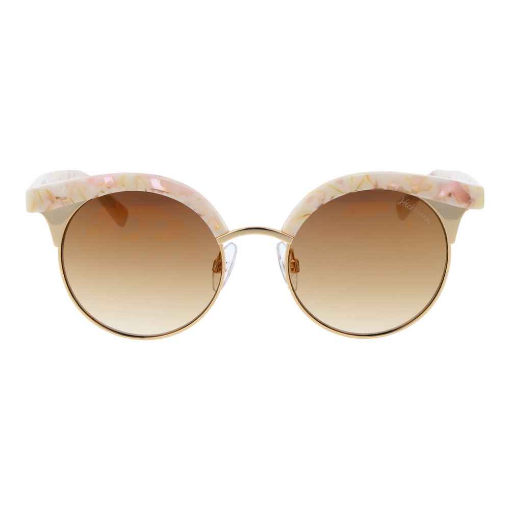 Ana Hickmann Beige Metal Sunglasses