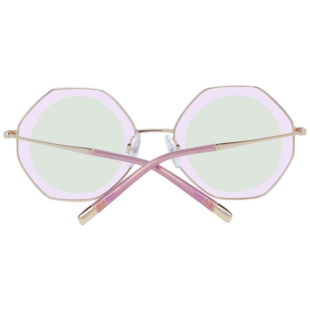 Ana Hickmann Gold Metal Sunglasses