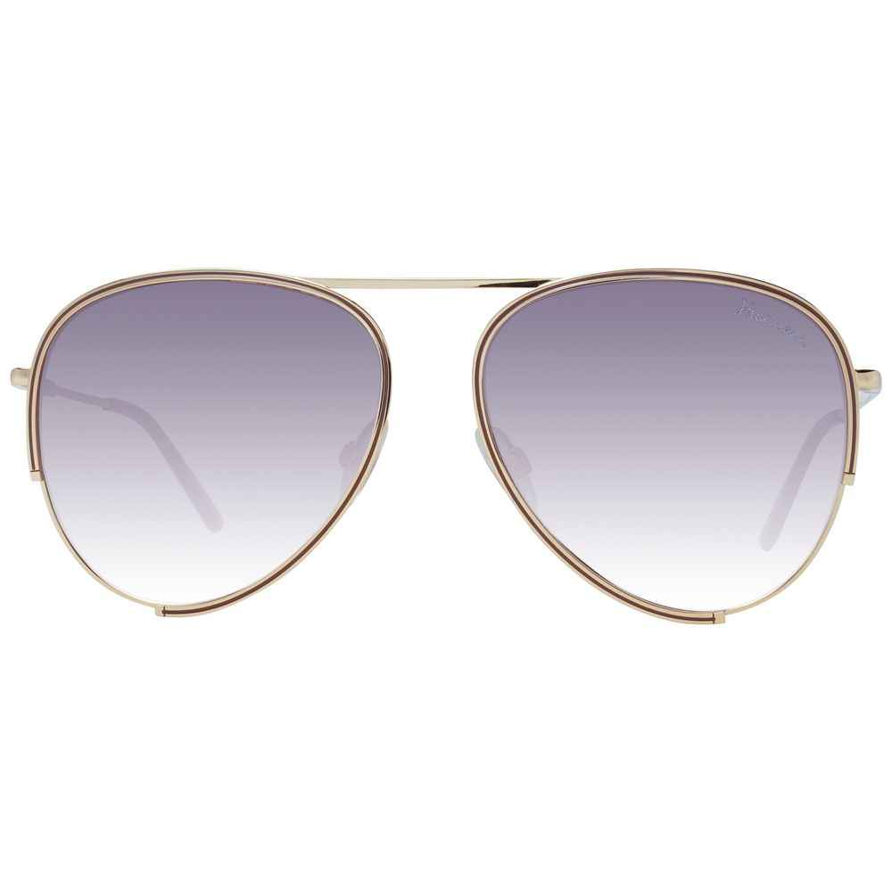 Ana Hickmann Gold Metal Sunglasses