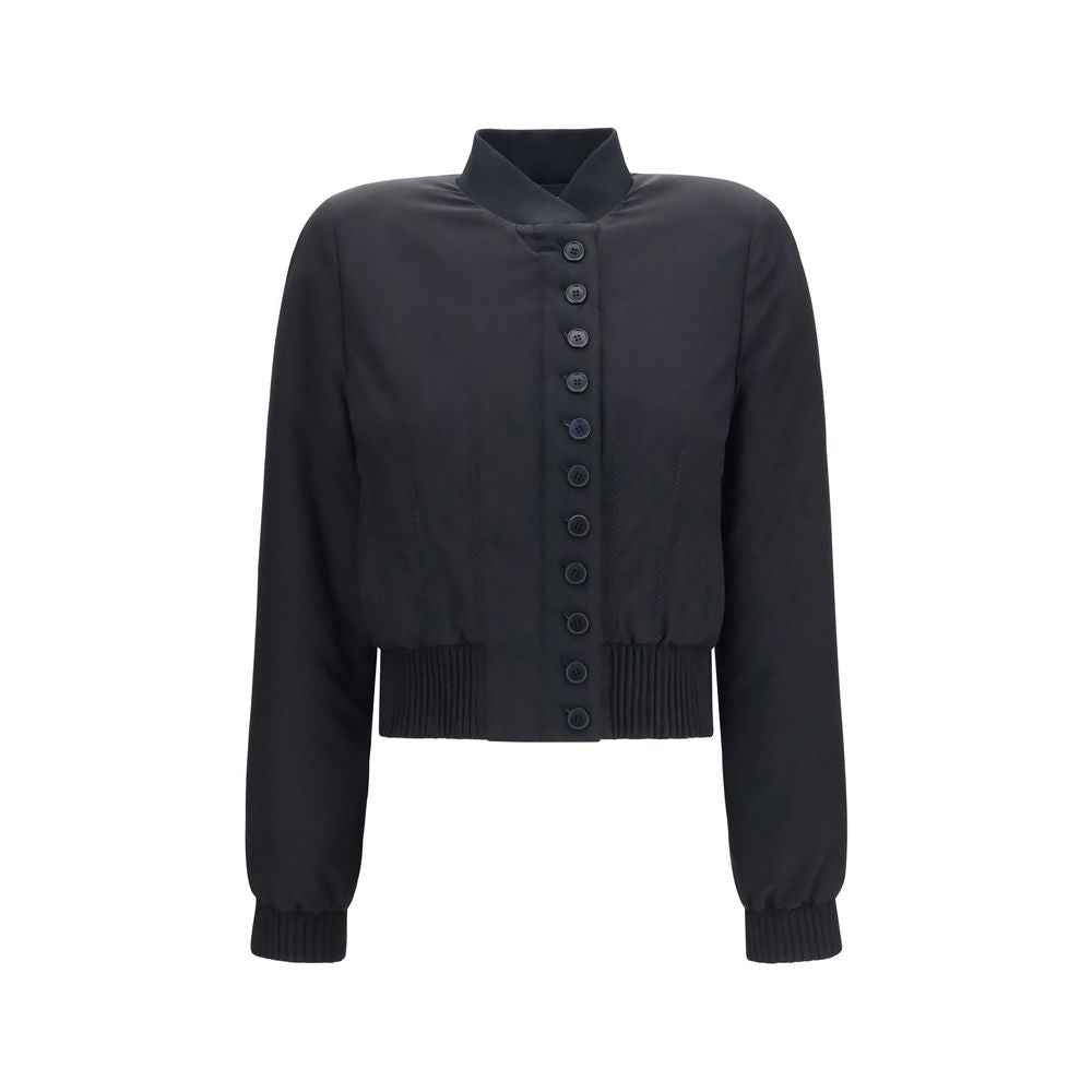 Alexander McQueen Black Polyester Bomber