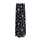 Alexander McQueen Black Silk Long Skirt