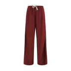 Brunello Cucinelli Bordeaux Cotton Athletic Pants