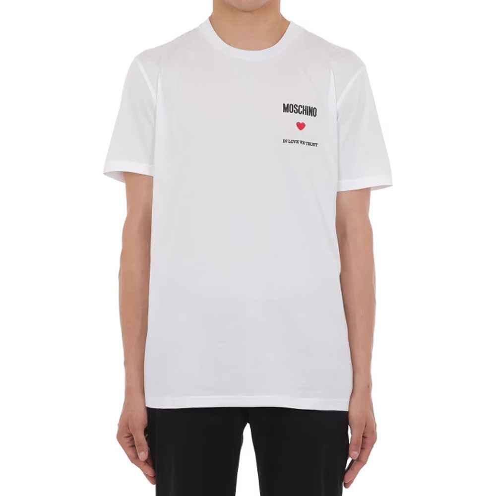 Moschino Couture White Cotton T-Shirt