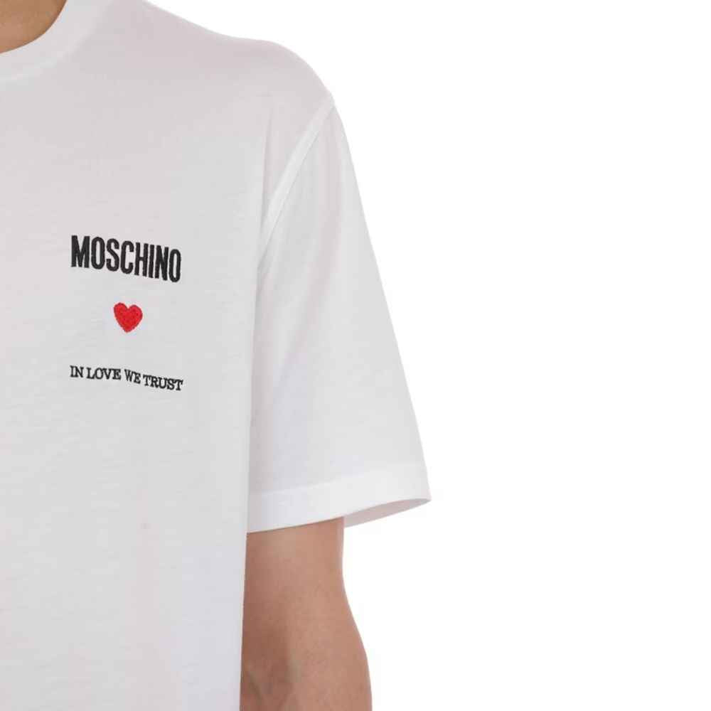 Moschino Couture White Cotton T-Shirt