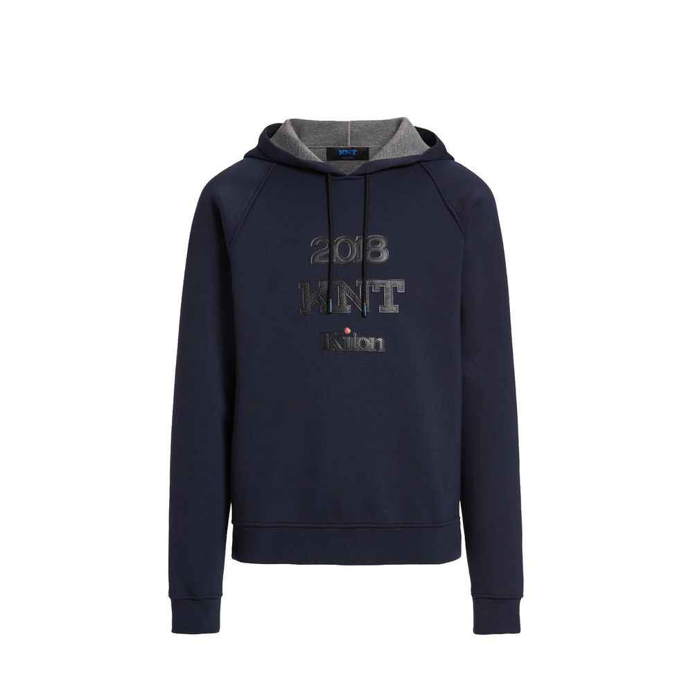 KNT KITON Blue Elastane Sweatshirt