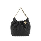 Tory Burch Black Calf Leather Bos Taurus Handbag