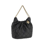 Tory Burch Black Calf Leather Bos Taurus Handbag