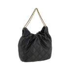 Tory Burch Black Calf Leather Bos Taurus Handbag