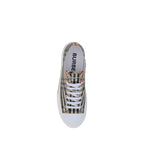 Burberry Brown Cotton Low Top Sneakers