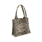 Ganni Brown Recycled Cotton Shoulder Bag