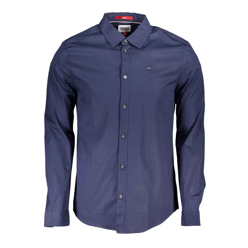 Tommy Hilfiger Blue Cotton Mens Shirt
