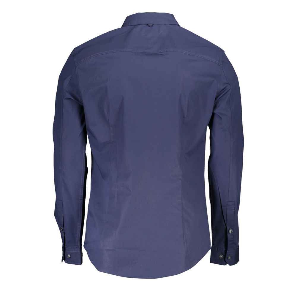 Tommy Hilfiger Blue Cotton Mens Shirt