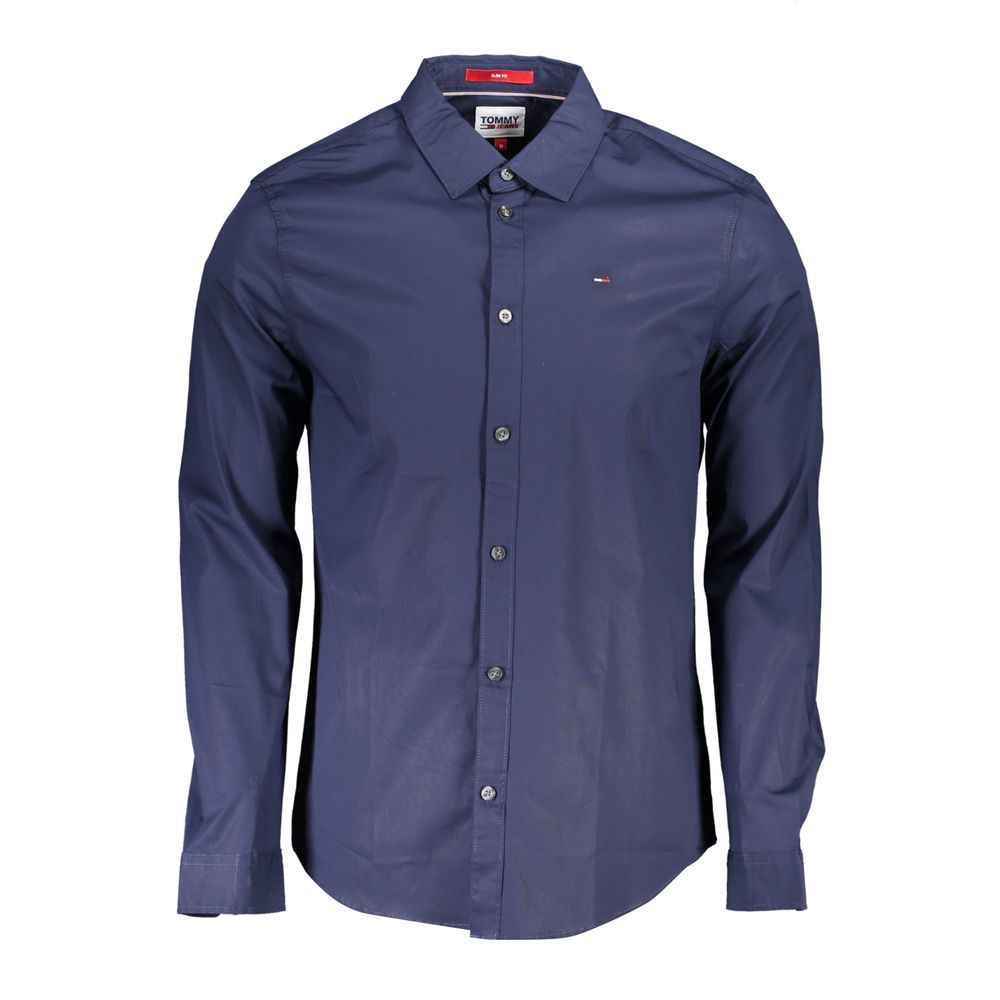 Tommy Hilfiger Blue Cotton Mens Shirt