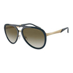 Emporio Armani Blue Metal Sunglasses