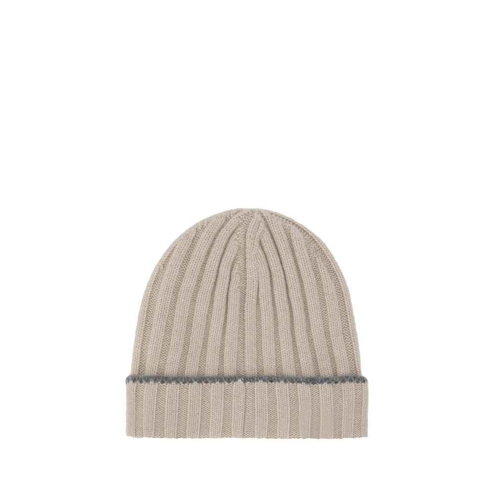 Brunello Cucinelli Brown Cashmere Beanie