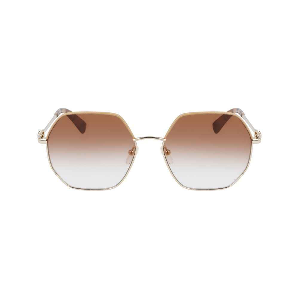 Longchamp Gold Metal Sunglasses