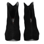 Alaïa Black Leather Ankle Boots