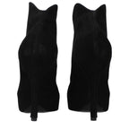 Alaïa Black Leather Ankle Boots
