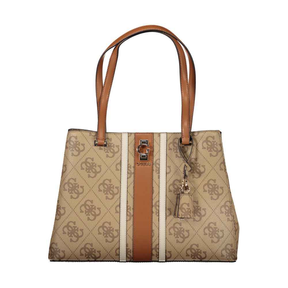 Guess Jeans Beige Polyurethane Women Handbag