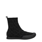 Valentino Garavani Black Fabric High Top Sneakers