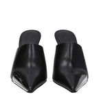 Off-White Black Leather High Heel Pumps