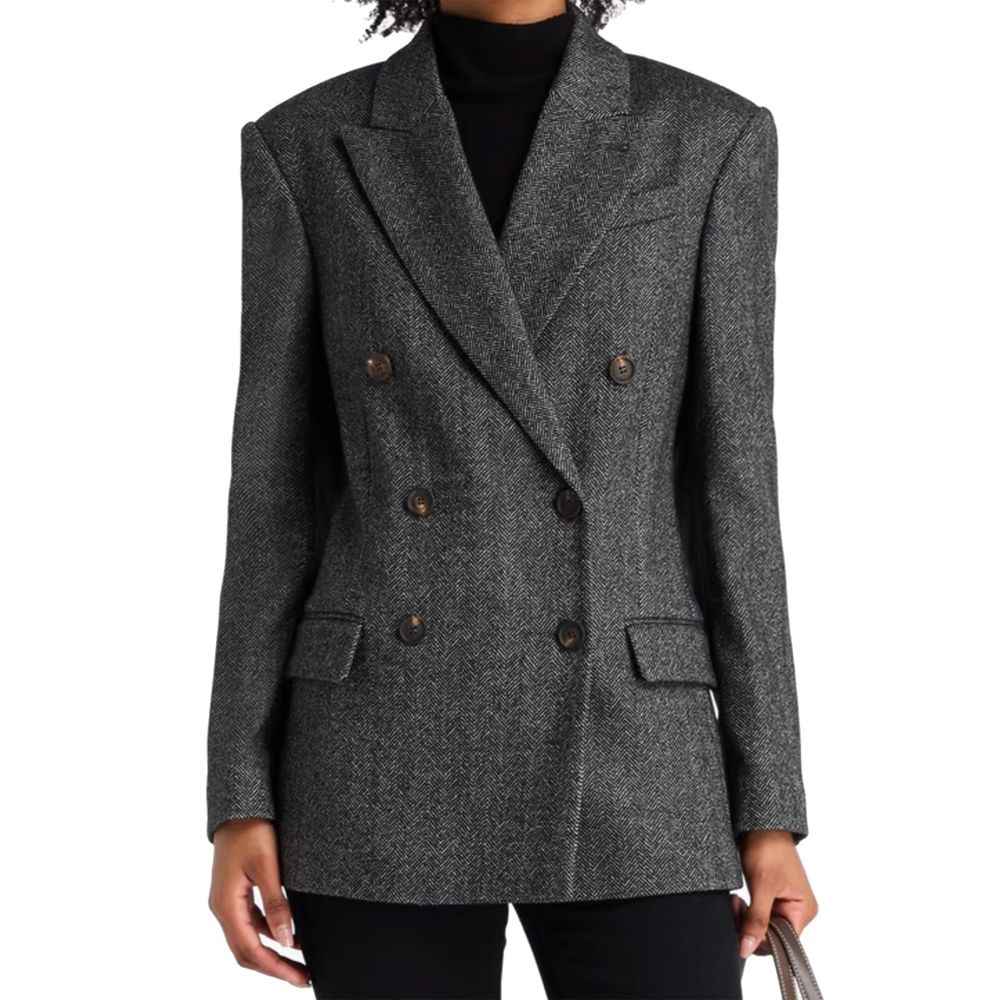 Brunello Cucinelli Black Elastane Blazer