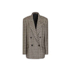 Brunello Cucinelli Brown Alpaca Leather Blazer