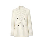 Brunello Cucinelli White Wool Blazer