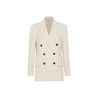 Brunello Cucinelli White Cotton Blazer