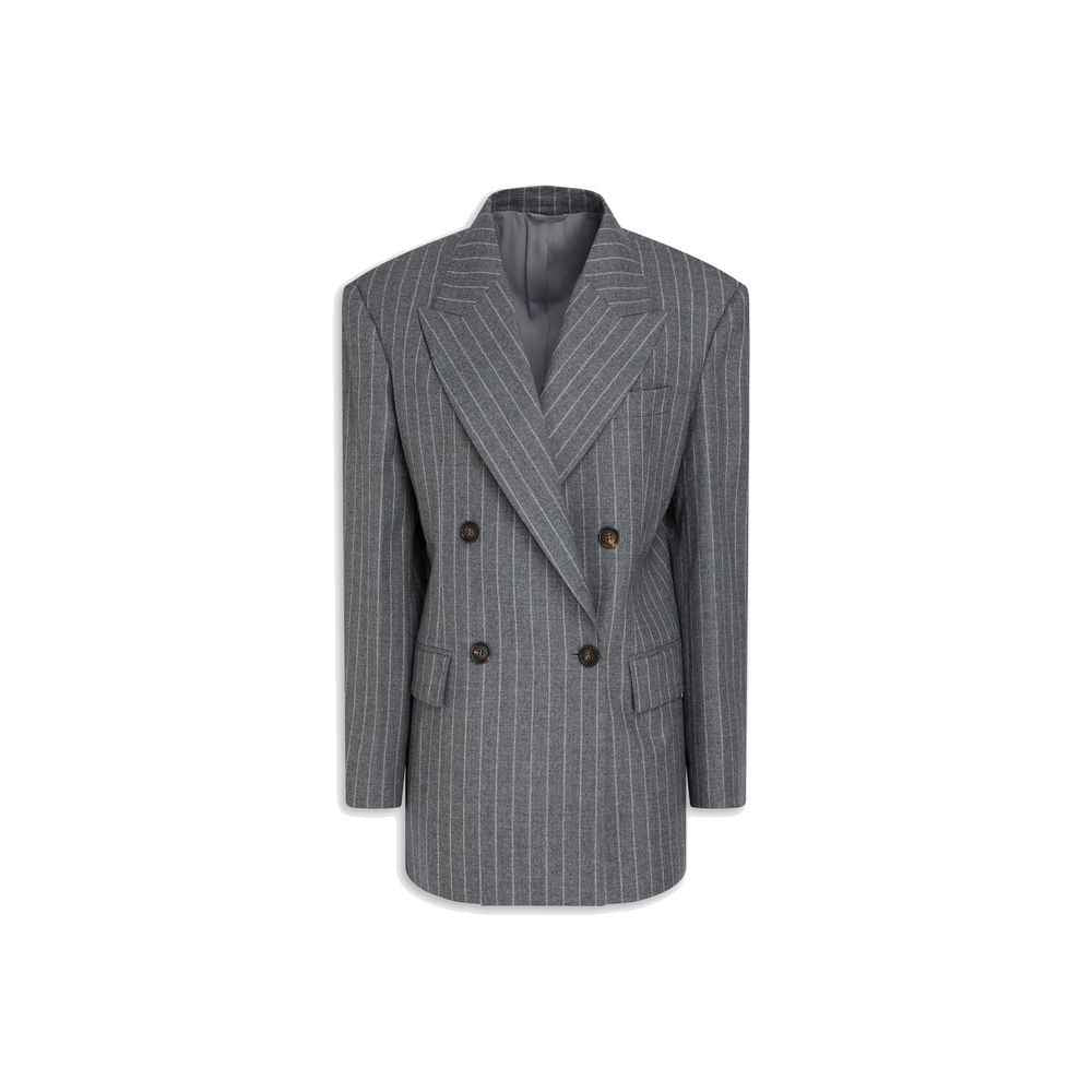 Brunello Cucinelli Gray Virgin Wool Blazer