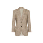 Brunello Cucinelli Beige Cashmere Blazer