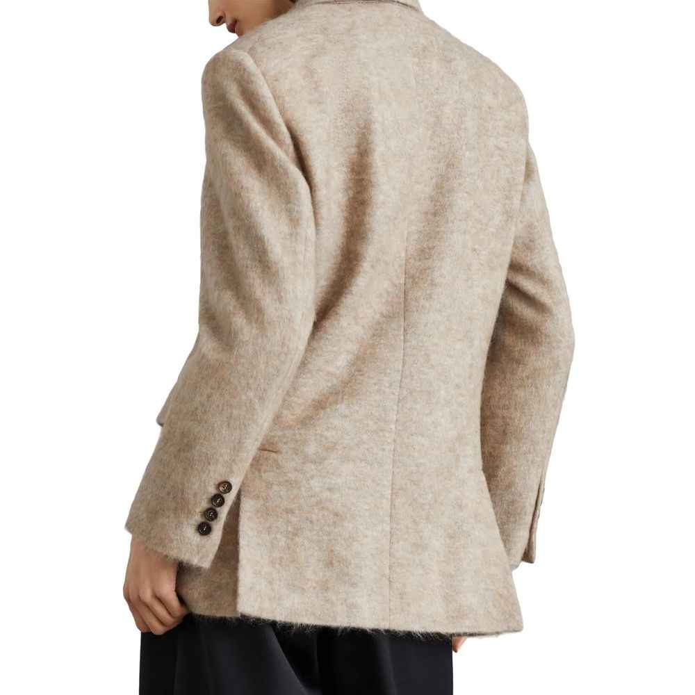 Brunello Cucinelli Beige Cashmere Blazer