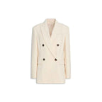 Brunello Cucinelli White Cotton Blazer