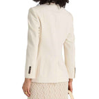 Brunello Cucinelli White Cotton Blazer