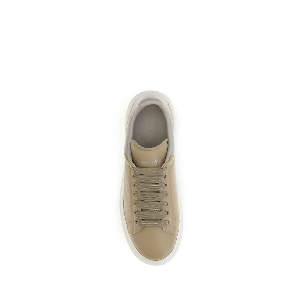 Alexander McQueen Beige Calf Leather Bos Taurus Platform Sneakers