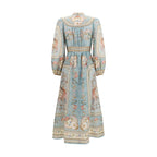 Zimmermann Multicolor Linen Casual Dress