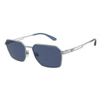 Emporio Armani Gray Metal Sunglasses