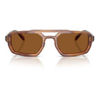 Emporio Armani Brown Acetate Sunglasses