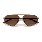Emporio Armani Brown Metal Sunglasses