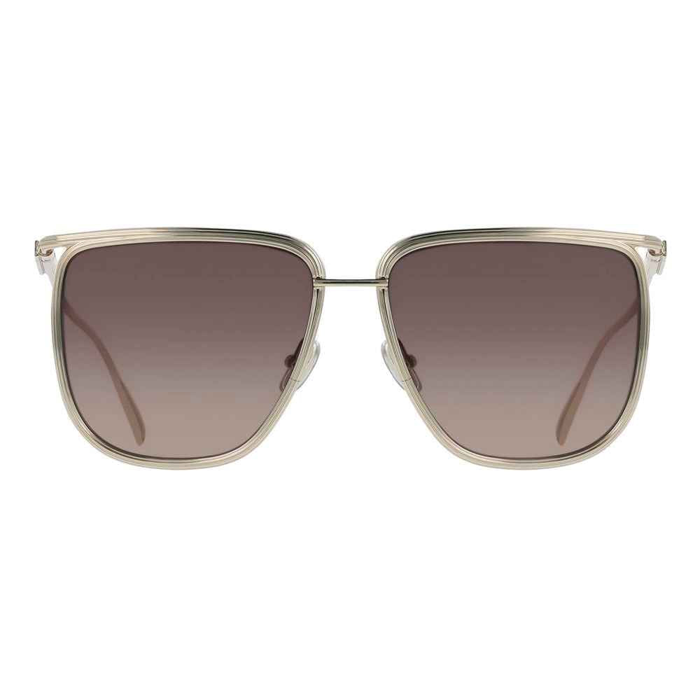 Ferragamo Gold Metal Sunglasses