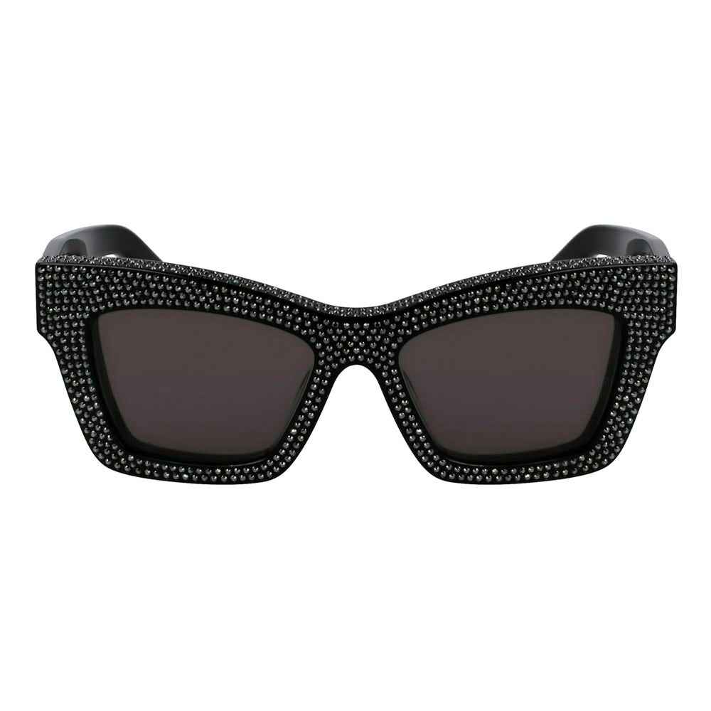 Ferragamo Black Acetate Sunglasses
