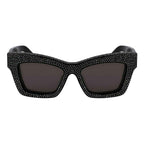 Ferragamo Black Acetate Sunglasses