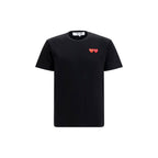 Comme Des Garçons Play Black Cotton T-Shirt