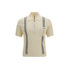 Versace Beige Cotton Polo Shirt
