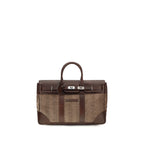 Brunello Cucinelli Brown Calf Leather Bos Taurus Luggage And Travel