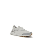 Brunello Cucinelli White Cotton Athletic Sneakers