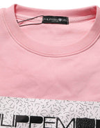 Philippe Model Pink Cotton Logo Long Sleeves Pullover Sweater