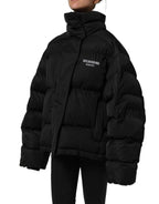Dolce & Gabbana Black DGVIB3 Embroidered Padded Puffer Jacket