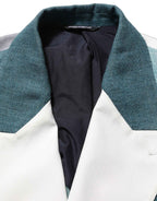 Dolce & Gabbana Multicolor Patchwork Linen Double Breasted Jacket